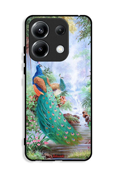 Tolwak غطاء حماية لهاتف شاومي ريدمي نوت 13 برو 4G بنقشة الطاووس