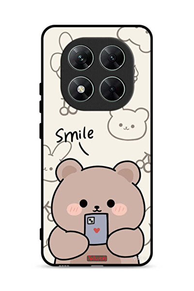 Tolwak غطاء حماية لهاتف شاومي ريدمي نوت 14 برو 5G برسومات الدب المبتسم