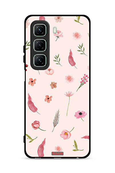 Tolwak غطاء حماية لهاتف Infinix Hot 50 5G بنقشة أوراق وورود