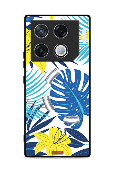 Tolwak غطاء حماية لهاتف Infinix GT 20 Pro 5G بنقشة ريش وزهور