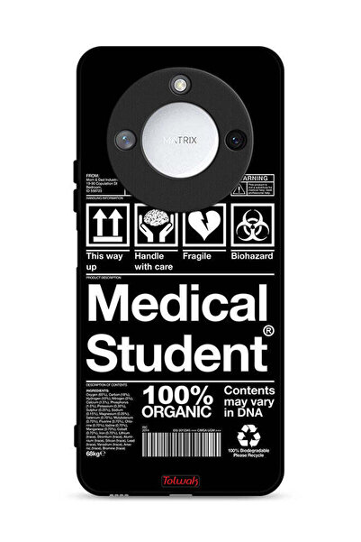 Tolwak غطاء حماية لهاتف Honor X60 5G، ملصق طالب الطب