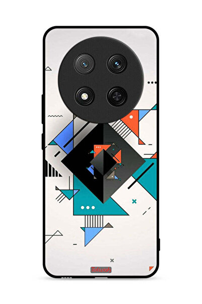 Tolwak غطاء حماية لهاتف Honor X9c 5G بأشكال مربعة ومثلثة ونمط تجريدي