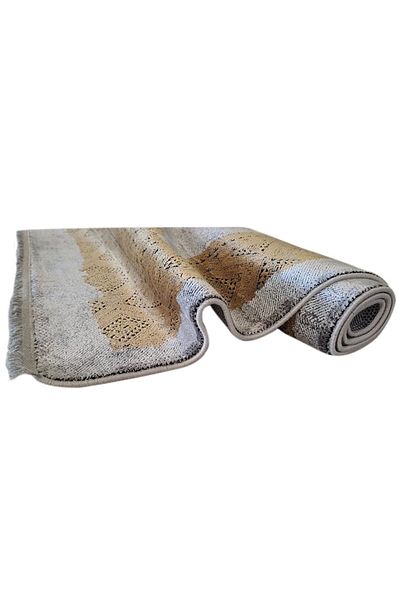 KARACAHAN Covor Aden Antracit/Gold, 85% bambus / 15% acril, 7093A, 120 x 180 cm