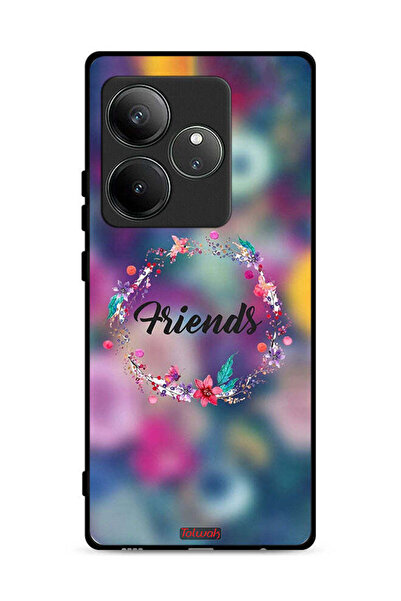 Tolwak غطاء حماية لهاتف Realme GT 6 5G، رسمة خاتم أصدقاء الزهور