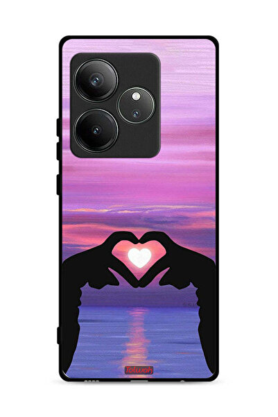 Tolwak غطاء حماية لهاتف Realme GT 6T 5G بتصميم قلب وقمر