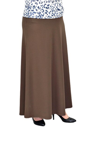 Nazal Women's Long Elastic Flared Skirt Bgl-St04728