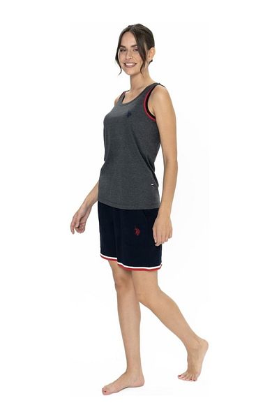 U.S. Polo Assn. Us Polo Cotton Thick Strap Women's Shorts Pajama Set