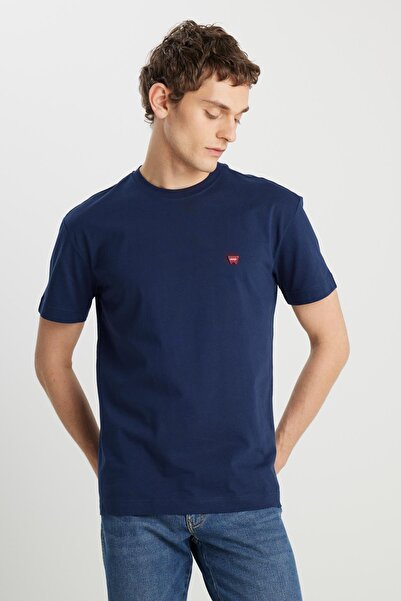 WRANGLER Tricou 100% bumbac, cu croiala largi, cu decolteu rotund, cu logo mi...