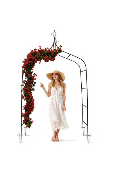 Glow Goods Metal Arch for Flowers, Roses, Ivy, Durable Pergola for Garden