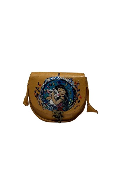 Anka HAKİKİ DERİ EL ÇİZİMİ FİGÜRLÜ TASARIM ÇANTA GÜNLÜK & DESIGNER