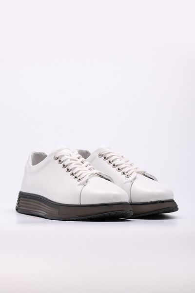 Ayakkabıhane Genuine Leather Inside and Outside White Eva Men's Casual Daily Shoes Ah08154131241106