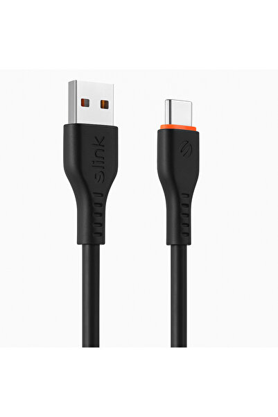 S-LINK Dayanıklı Type-C Şarj Kablosu 1.2M 3A Güçlü Hızlı Şarj ve Veri Aktarımı
