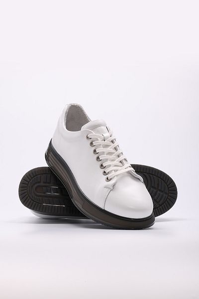 Ayakkabıhane Genuine Leather Inside and Outside White Eva Men's Casual Daily Shoes Ah08154131241106