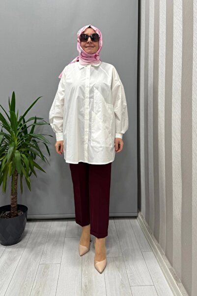 qooq Πουκάμισο Ποπλίνα Λευκό 25ss204