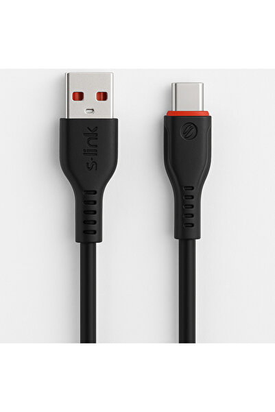 S-LINK Dayanıklı Type-C Şarj Kablosu 1.2M 3A Güçlü Hızlı Şarj ve Veri Aktarımı