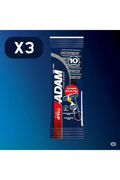 Adam Shaving Razor Double Blade 10Pcs X 3 Pcs