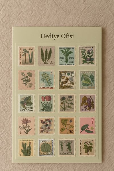 hediyeofisi Set of 8 Vintage Stickers Suitable for Planner Agenda Bullet Journal 150+ Stickers