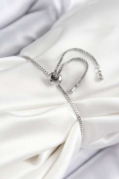 Genel Markalar Pirinç Zirkon Taşlı Sıralı Ok Model Gümüş Renk Asansörlü Kadın Bileklik -