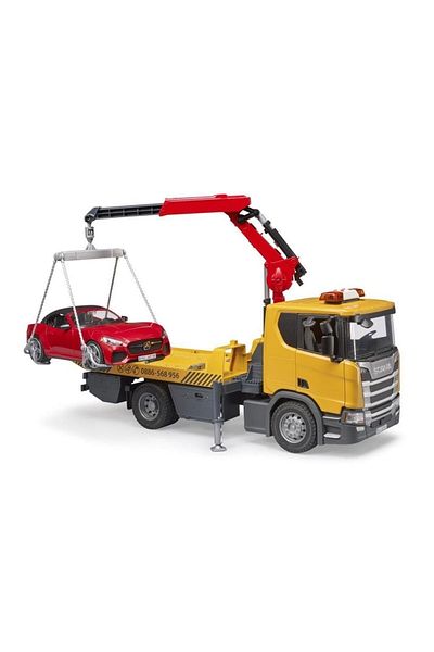 Bruder Scania 560R Tow Truck and Roadster Car Br03552
