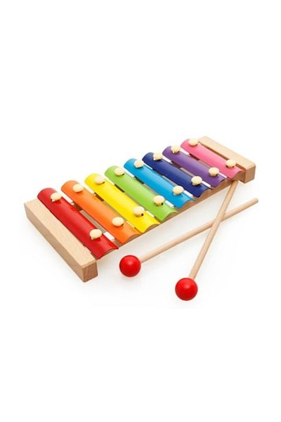 Picodino Musical Xylophone for Kids Montessori, Multicolor, Wood and ABS, 24 x 12 cm, 8 Musical Notes