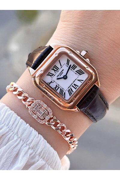 Lee Cooper Women's Wristwatch with Leather Strap 3 Atm Water Resistant 2 Years Warranty Blc08191.431