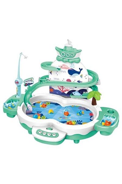 Picodino Interactive fishing game, musical, 3-in-1, turquoise