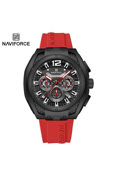 Naviforce Chronograph Sports Watch - Bold & Striking (Red Edition)
