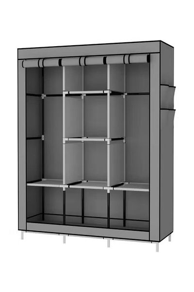 Primo Plus Portable Bedroom Wardrobe Black