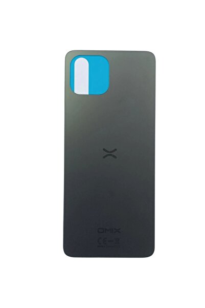 indirimplus Omix X600 Arka Kapak Pil Kapağı Cam Ürün Gri RENK Sade Kapak