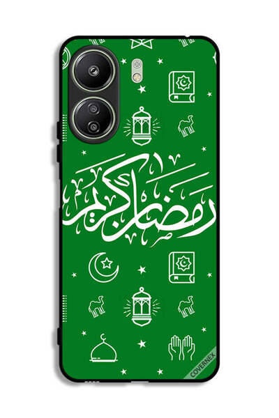 Covernex غطاء حماية لهاتف شاومي ريدمي 13 سي - رمضان كريم - أخضر