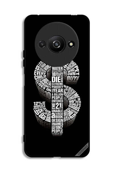 Covernex غطاء حماية لهاتف Xiaomi Redmi A3 4G بطبعة دولار بالخط العربي