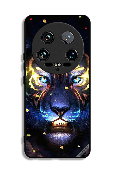 Covernex غطاء حماية فائق لهاتف شاومي 14 بتصميم أسد ومشبك فني