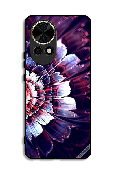 Covernex غطاء حماية لهاتف هواوي نوفا 12 5G مع زهرة كبيرة عاكسة على الجانب الأيسر