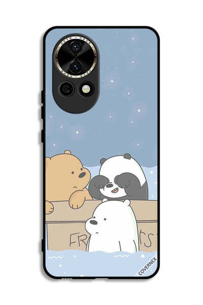 Covernex غطاء حماية لهاتف هواوي نوفا 12 5G بطبعة أصدقاء الدب