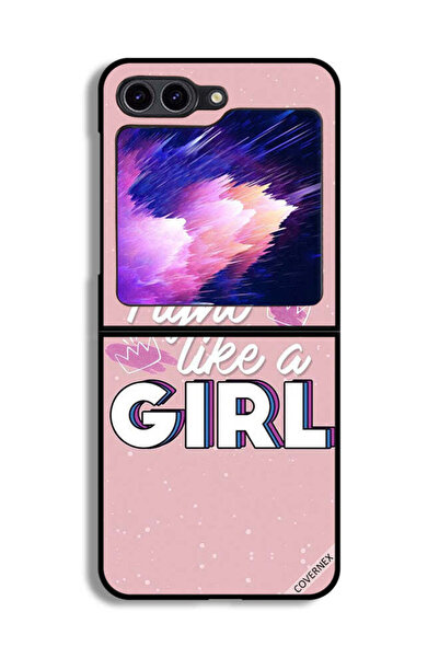 Covernex غطاء حماية لهاتف Samsung Galaxy Z Flip6 بتصميم Fight Like A Girl