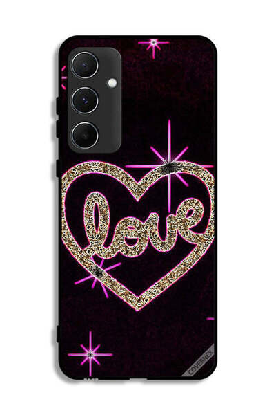 Covernex غطاء حماية لهاتف سامسونج جالاكسي A55 5G بنقشة قلب الحب