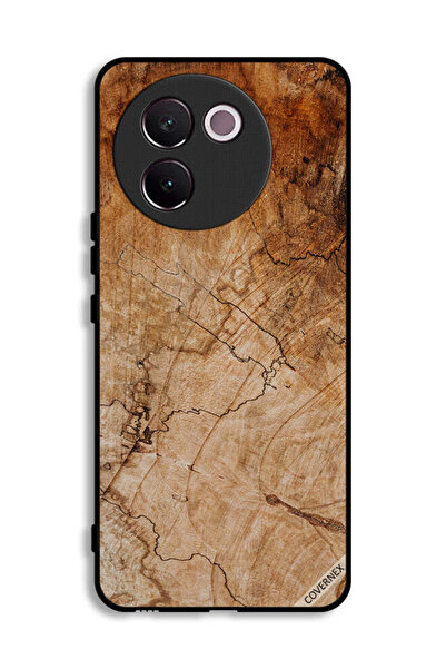 Covernex Vivo V30e 5G Protective Case Cover Vintage Wooden Pattern