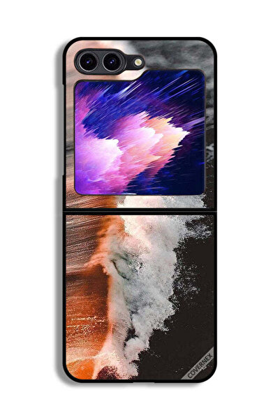 Covernex غطاء حماية لهاتف Samsung Galaxy Z Flip6 بتصميم موجة مياه البحر