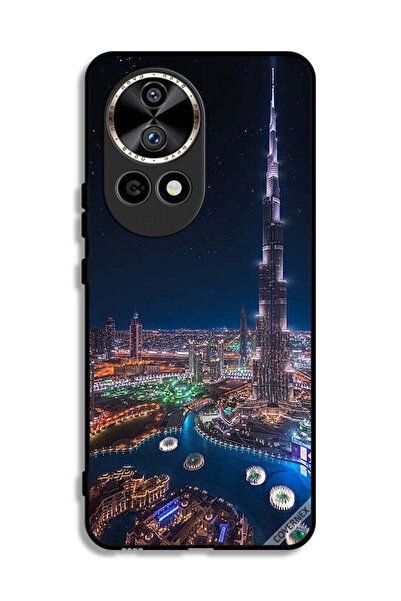 Covernex غطاء حماية لهاتف هواوي نوفا 12 برو 5G - منظر ليلي لوسط المدينة