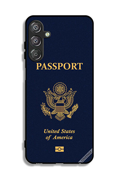 Covernex غطاء حماية لهاتف سامسونج جالاكسي F15 5G بنمط جواز السفر الأمريكي