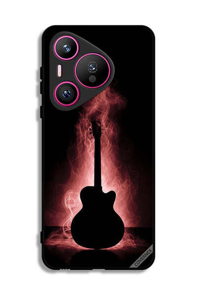 Covernex غطاء حماية لهاتف هواوي بيورا 70 بتصميم انعكاس الجيتار