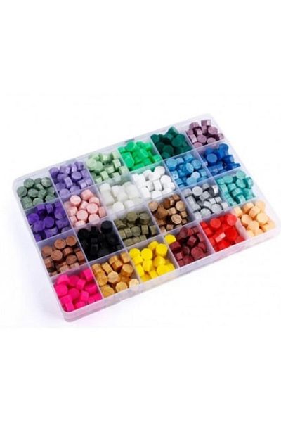 Alicom Solutions Synthetic Wax Box 600 Pieces 24 Colors