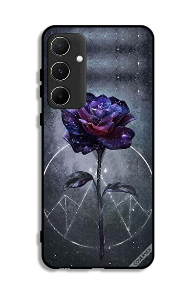 Covernex غطاء حماية لهاتف سامسونج جالاكسي A55 5G بخلفية زهور داكنة