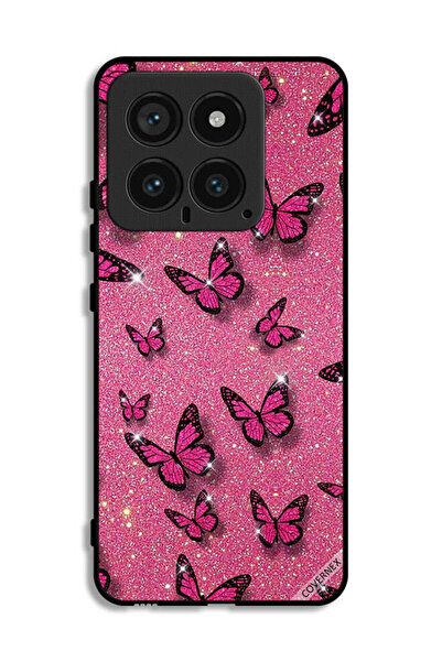 Covernex Xiaomi 14 Protective Case Cover Glitters & Butterflies