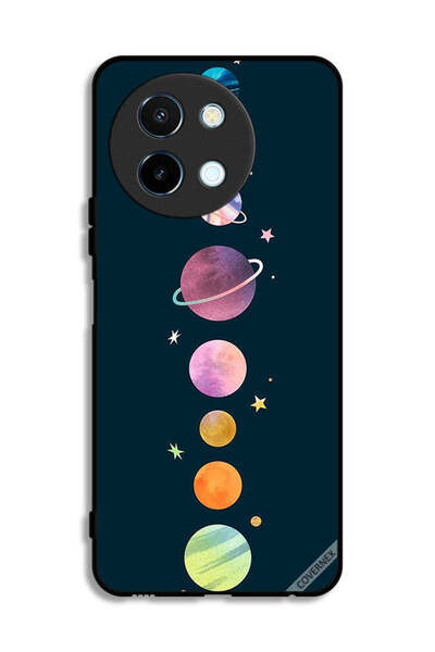 Covernex غطاء حماية لهاتف Vivo Y38 5G بتصميم الكواكب في صف واحد