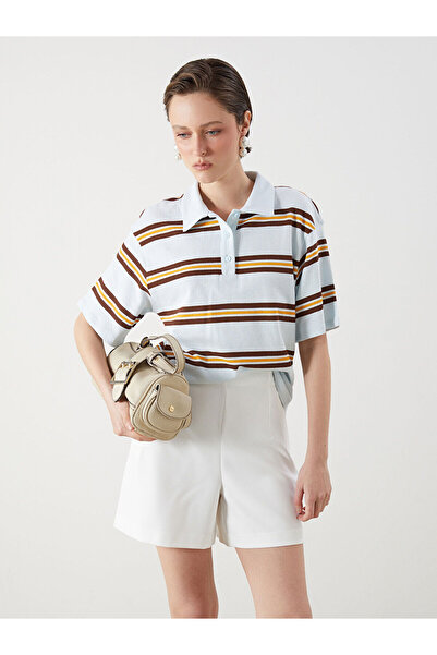 LC Waikiki Özmarka Нови дамски шорти с плисета и цип на талията