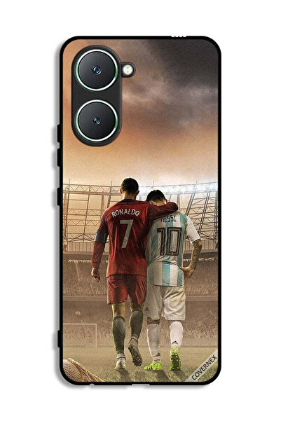 Covernex غطاء حماية لهاتف Vivo Y03 4G بتصميم ميسي وكريستيانو رونالدو