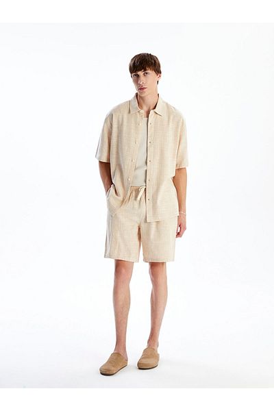 LC Waikiki Ανδρικό σορτς New Season Comfortable Fit Linen Look - S5R708Z8