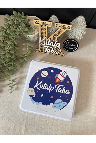 Baykuş Craft Mimarlık İsimli Yeni Doğan Bebek Mevlüt Hediyelik Çikolata-Metal...