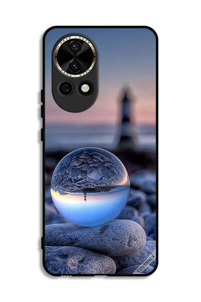 Covernex غطاء حماية لهاتف هواوي نوفا 12 5G، تصوير رائع للطبيعة في زجاج دائري